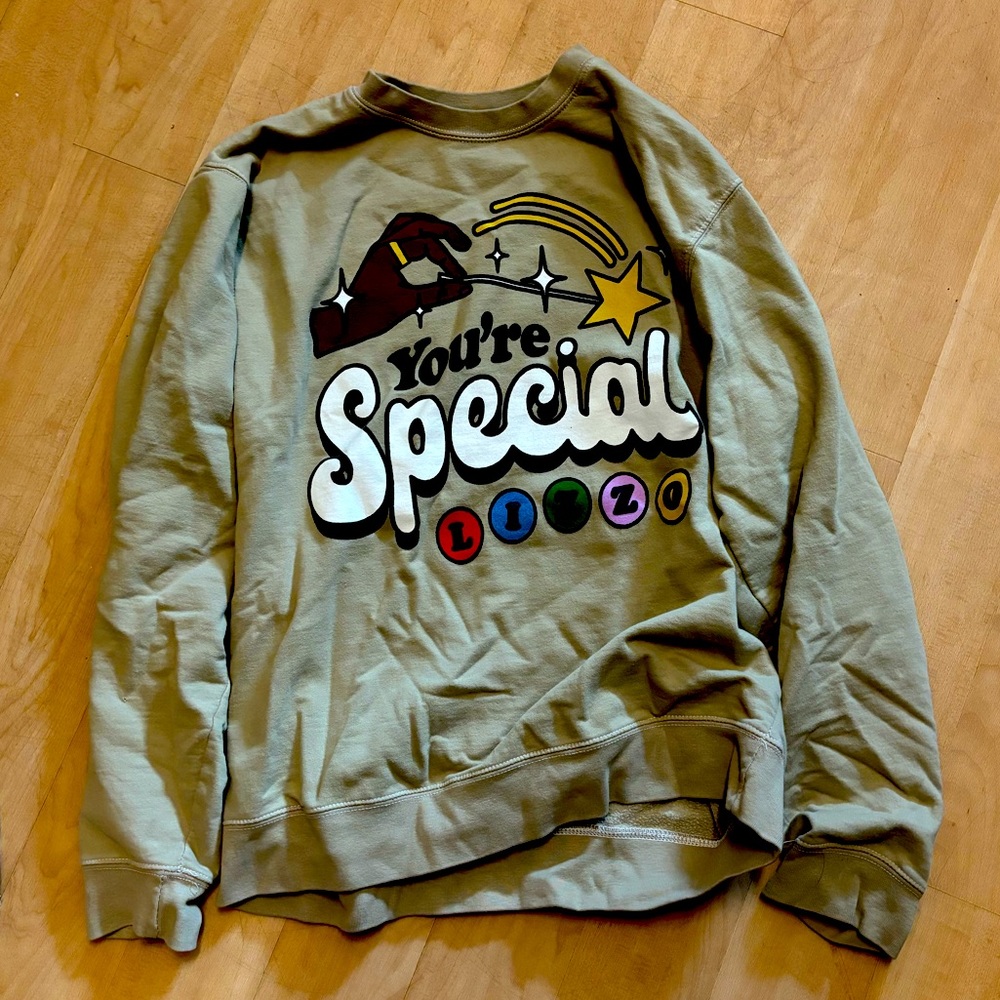 Official Lizzo concert merchandise sweatshirt